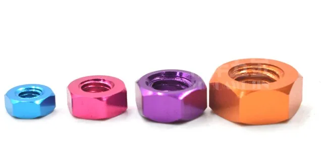 10 Pezzi DIN934 Colorati M3 M4 M5 M6 Dadi Esagonali Esagonali In - Foto 7