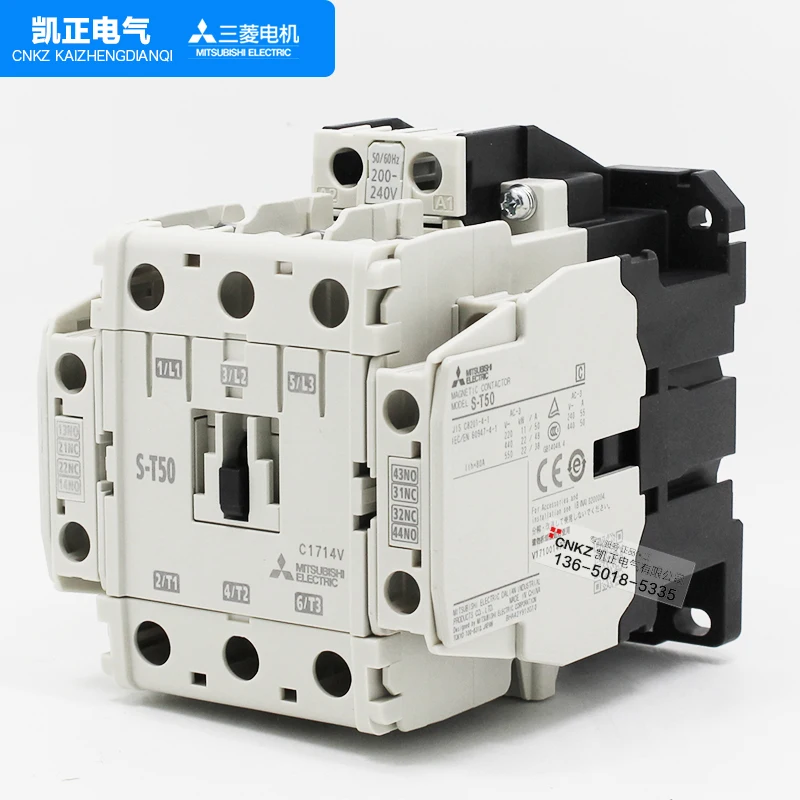 

Brand new original authentic Mitsubishi Electric AC contactor S-T50 instead of S-N50 AC110V AC220V AC380V free shipping