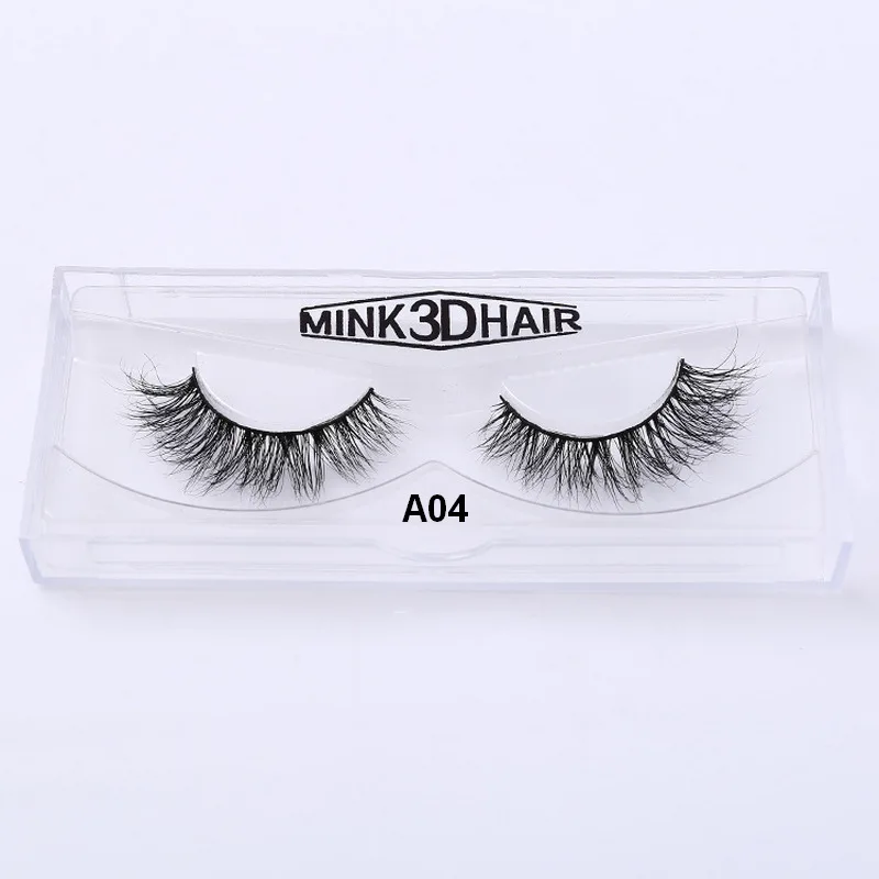 3D Mink Eyelashes Upper Real Mink Lashes Soft Natural False Eyelashes 1 pair Handmade Fake Eye Lashes Extension