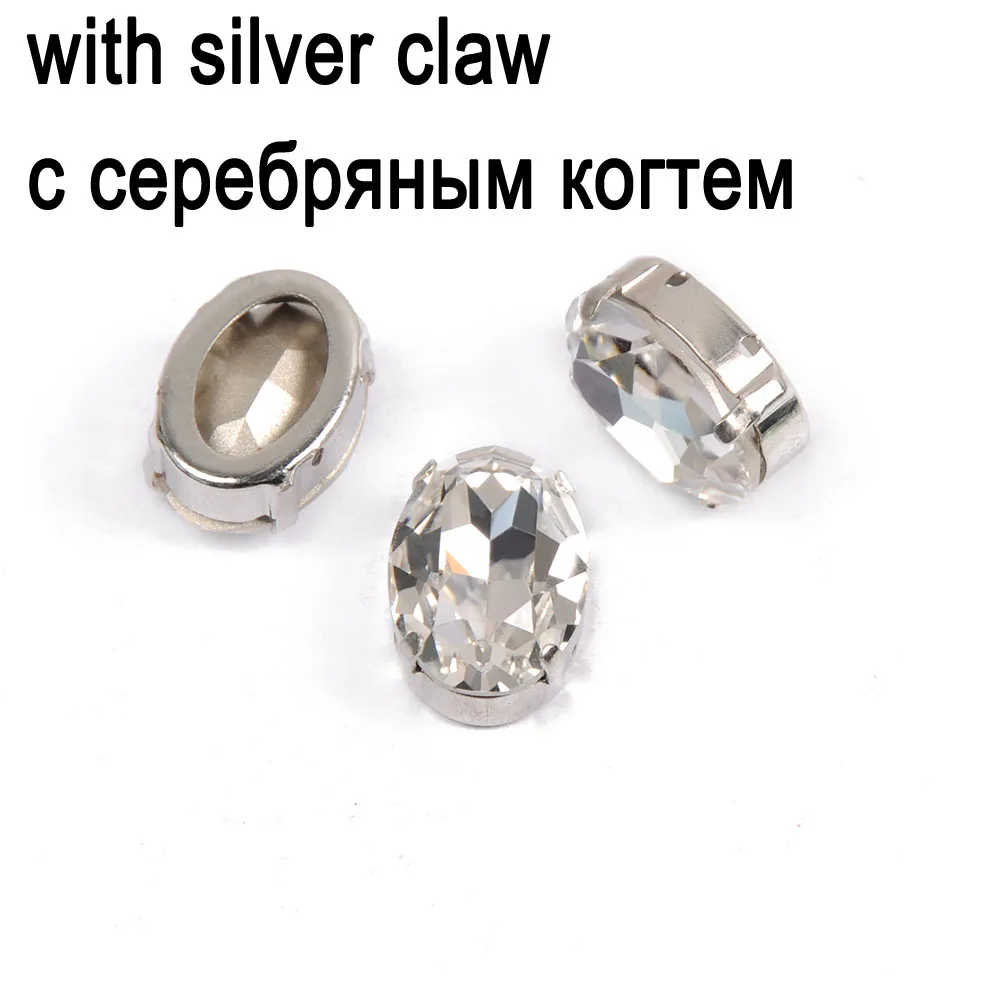 CTPA3bI Multicolor Sew On Rhinestones With Gold /Silver Setting Charming Glass Stones DIY Crafts Garment Gym Suit Decoration