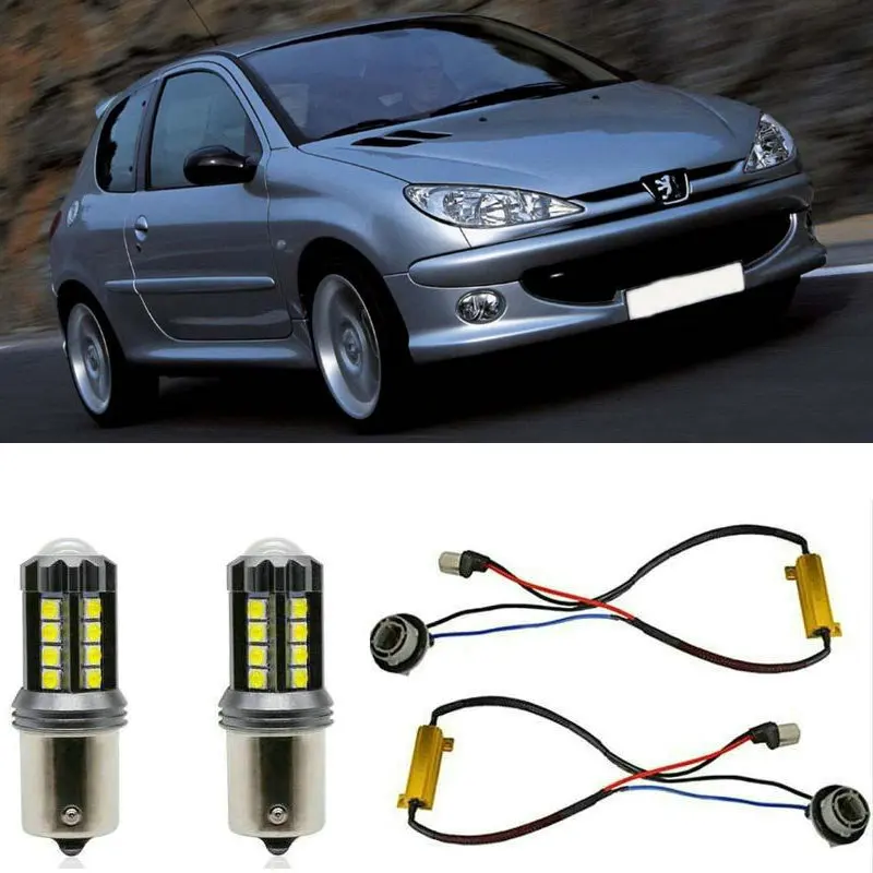 

Fog lamps for PEUGEOT 206 Hatchback (2A/C) Stop lamp Reverse Back up bulb Front Rear Turn Signal error free 2pc