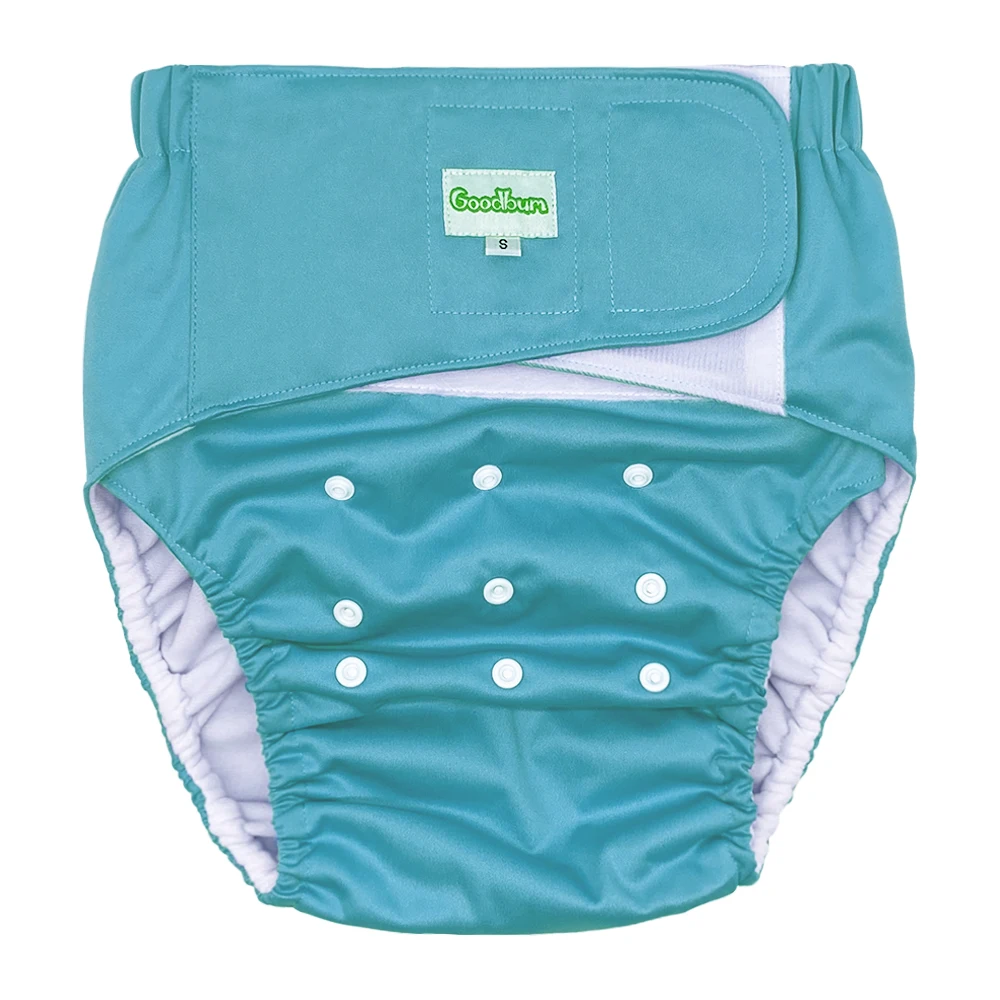 Goodbum Adult Cloth Diapers Reusable The Elderly Washable Diapers Breathable Incontinence Pants Without Insert