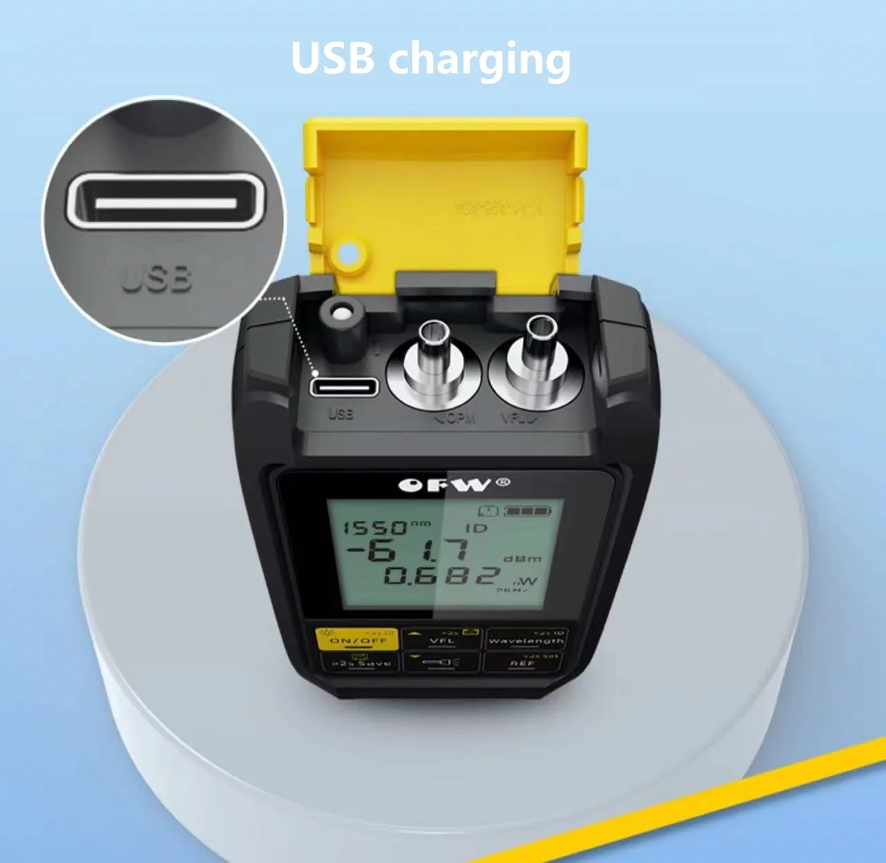 4 in1 5G 10 Wellenlänge Optical Power Meter Visual Fault Locator Netzwerk Kabel Test Faser Tester VFL OPM 30KM