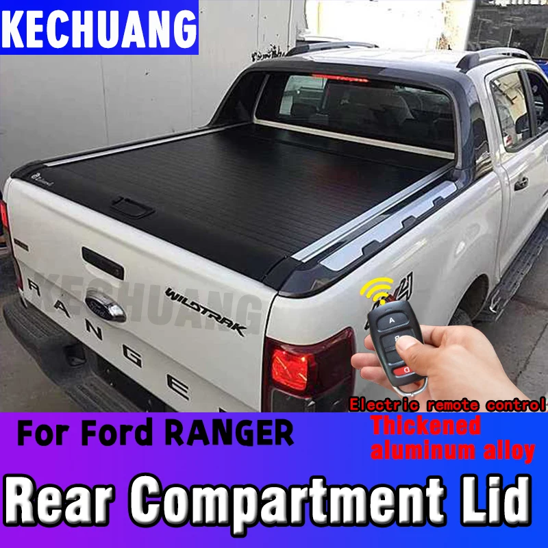 

For FORD RANGER Pickup Truck Tonneau Bed Cover Rear Compartment Lid refitting thickened aluminum rolling curtain