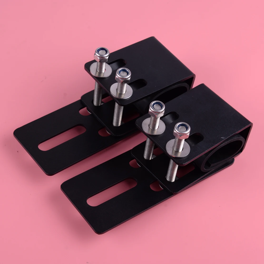 

2PCS Roof Crossbar Luggage Rack Light Bracket Holder Bumper bar Mounting Kit for LED Work Light Bar