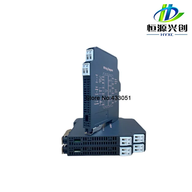 Ultra-thin signal isolation transmitter PT100 PT1000 Cu50 Cu100 Ni100, Ni1000 multi-input, output 4-20MA, 0-5V, 0-10V HYXC-NL