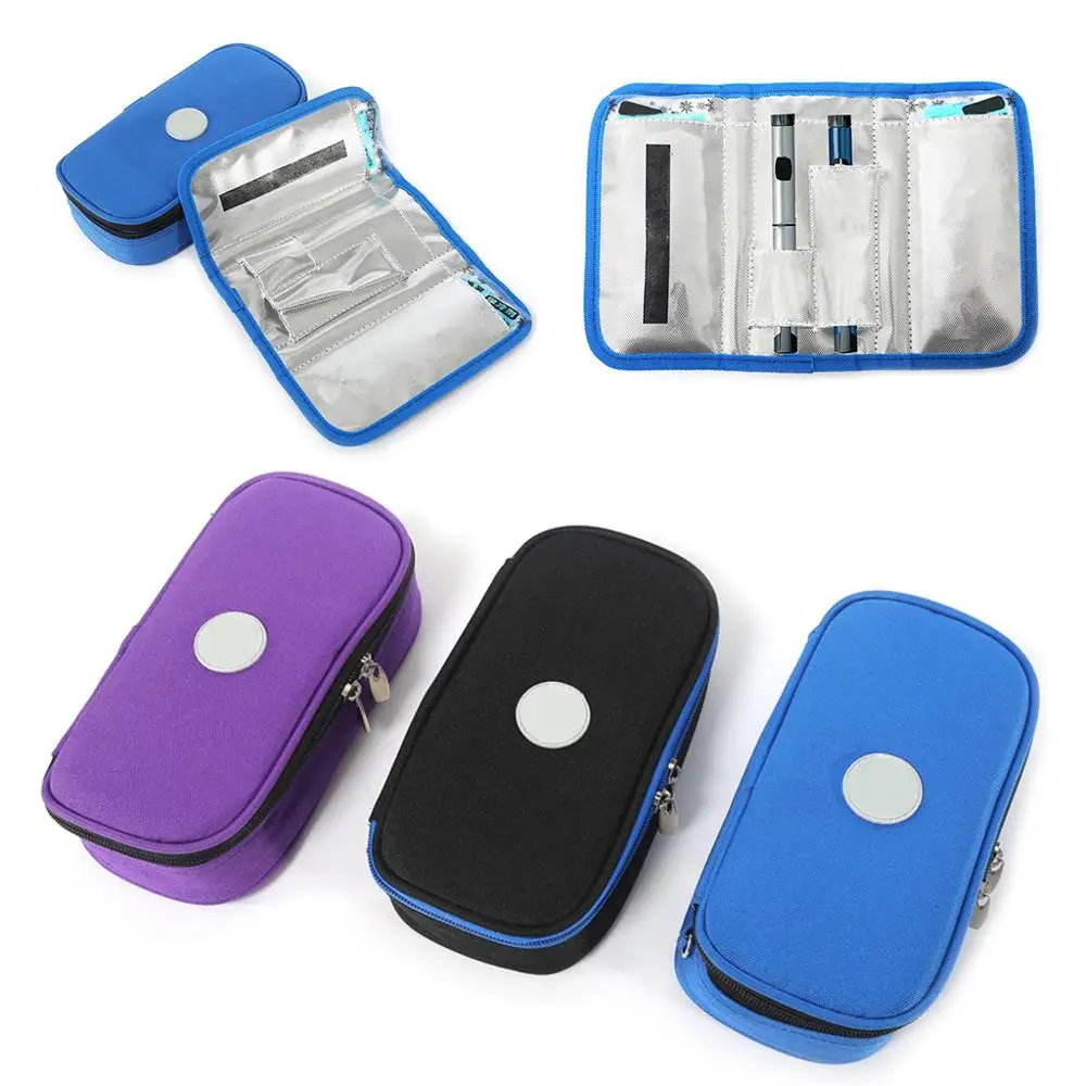 Portable Insulin Ice Cooler Bag Pen Case Pouch Diabetic Organizer Pill Cases Splitters Travel