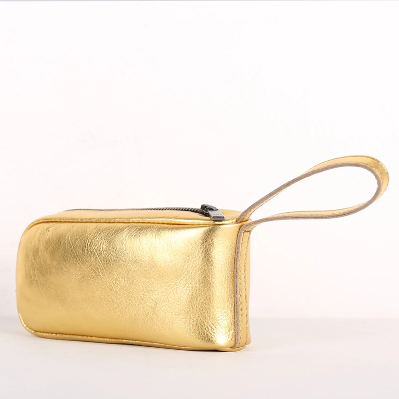 Clutch Bag Women Genuine Leather Long Wallets Men Luxury Top Cowhide Phone Purses Travel Organizer Money Bag Casual Handbag Gold