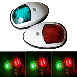 2Pcs Red Green Marine Navigation Lights LED Running Lights For Boat Side Lights Yacht Sailing Signal Lamp 12V 24V