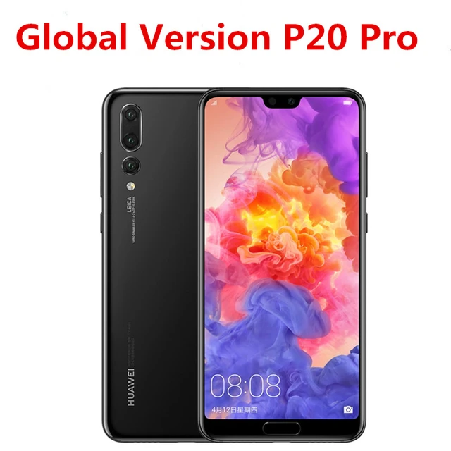 International Version HuaWei P20 Pro CLT-L29 Mobile Phone 40.0MP+20.0MP+8.0