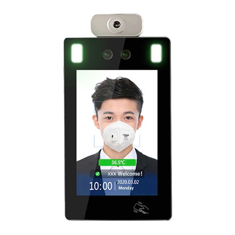 8-inch digital signage camera with temperature sensor built-in automatic face recognition machine