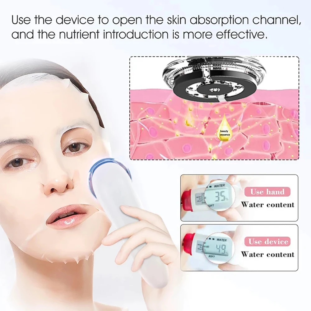 EMS Face Massager วิทยุ Mesotherapy Skin Rejuvenation Facial Lifting ความงามกำจัดริ้วรอยคลื่นวิทยุ Skin Care