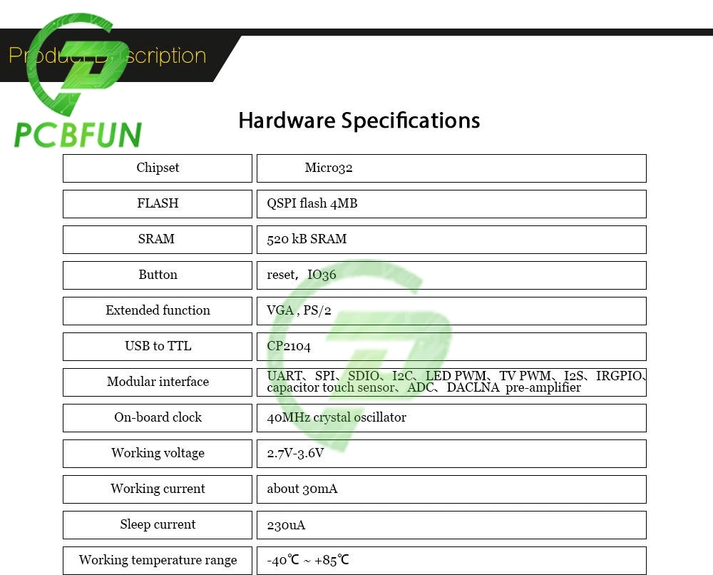 VGA32 V1.4 Controller PS/2 Mouse e tastiera libreria grafica motore di gioco e terminale ANSI/VT da USB a TTL CP2104 per ESP32