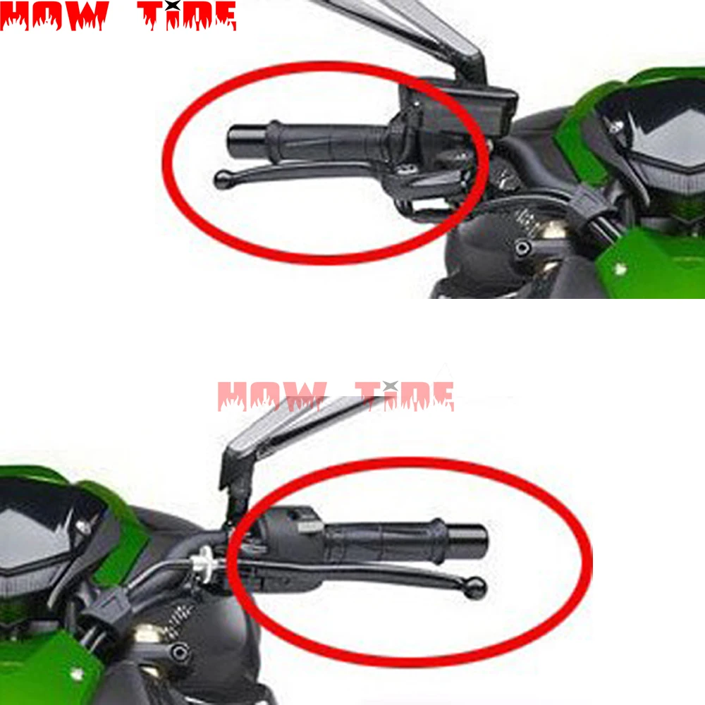 Accessori moto manopole per manubrio CNC estremità per manubrio Slide per Kawasaki ZZ-R1400 ZZR 1400 ZZR1400 2006-2016