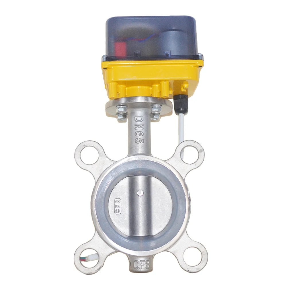 

DN80,DN100 Stainless Steel Electric Butterfly Valve,12VAC/DC,24VAC/DC,AC220V Motorized Butterfly Valve