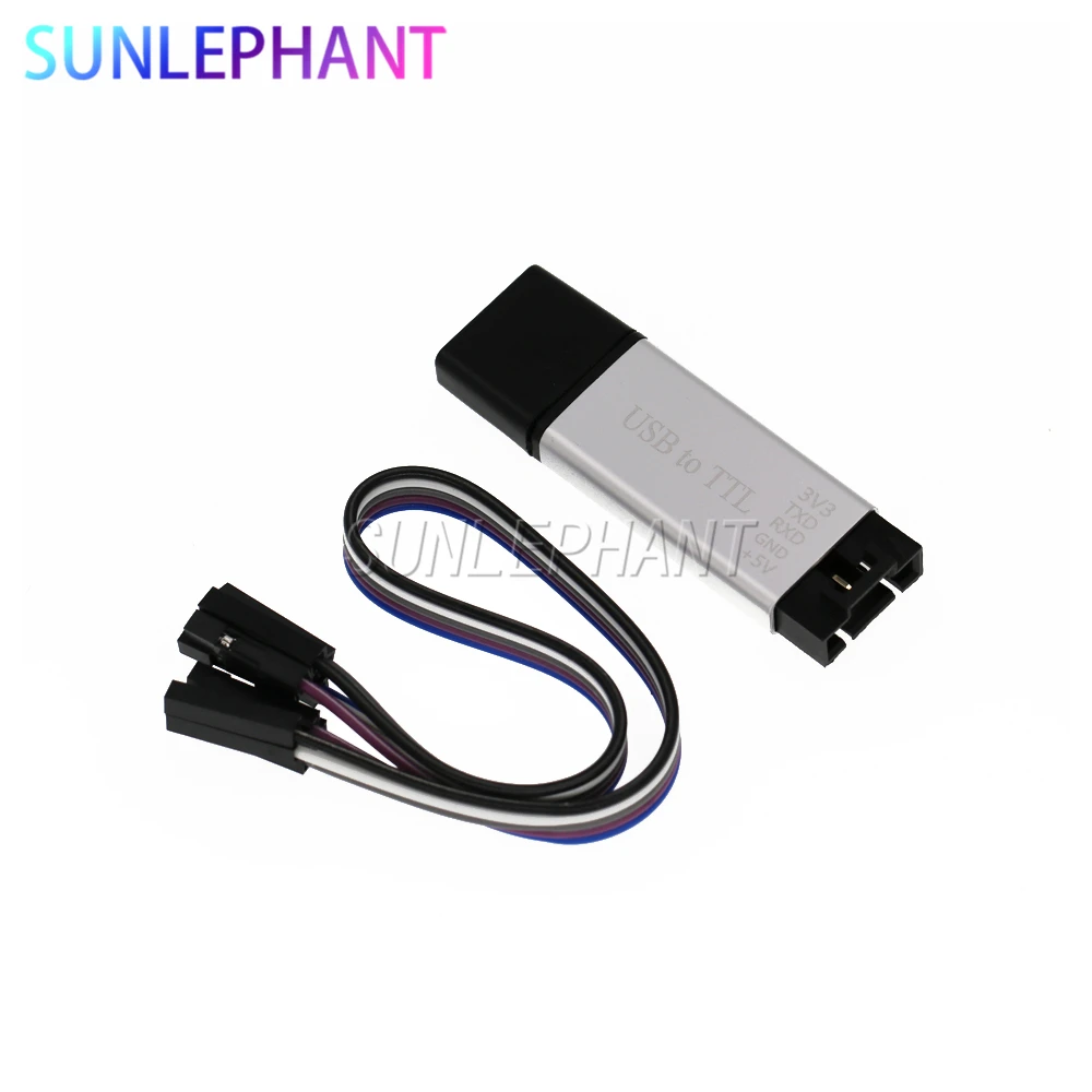 Aluminum shell CP2102 USB 2.0 to TTL UART Module 6Pin Serial Converter STC Replace FT232 Module support 5v/3.3v