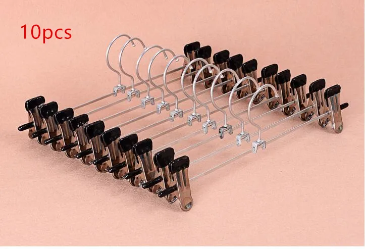 

Limit 100 10 Piece Stainless Steel Pants Racks Holder Clothing Wardrobe Hangers Clip Peg Trousers Clamp Hanger Holders Container