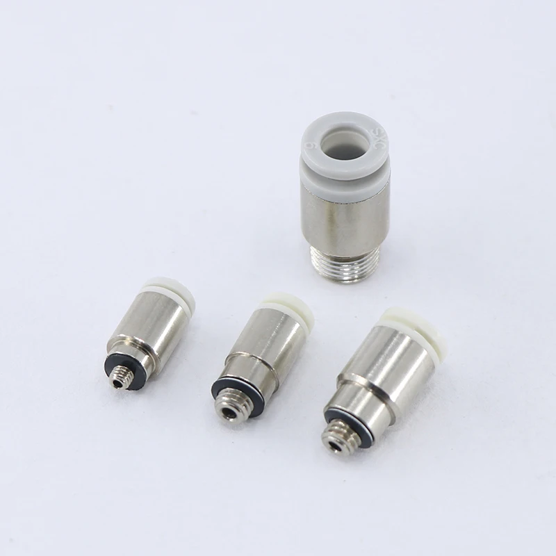 

SMC type white pneumatic connector miniature air pipe connector KJS4 / 04 KJS3 / 03 KJS6 / 06 KQ2S08 pneumatic components