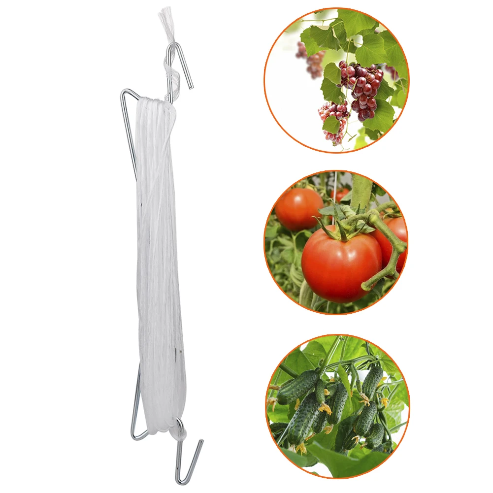 

Tomato Support White J Hook Tomatoes Plant Holder Binder Vegetables Clamp Anti-crush Hooks Outdoor Garden Supplies