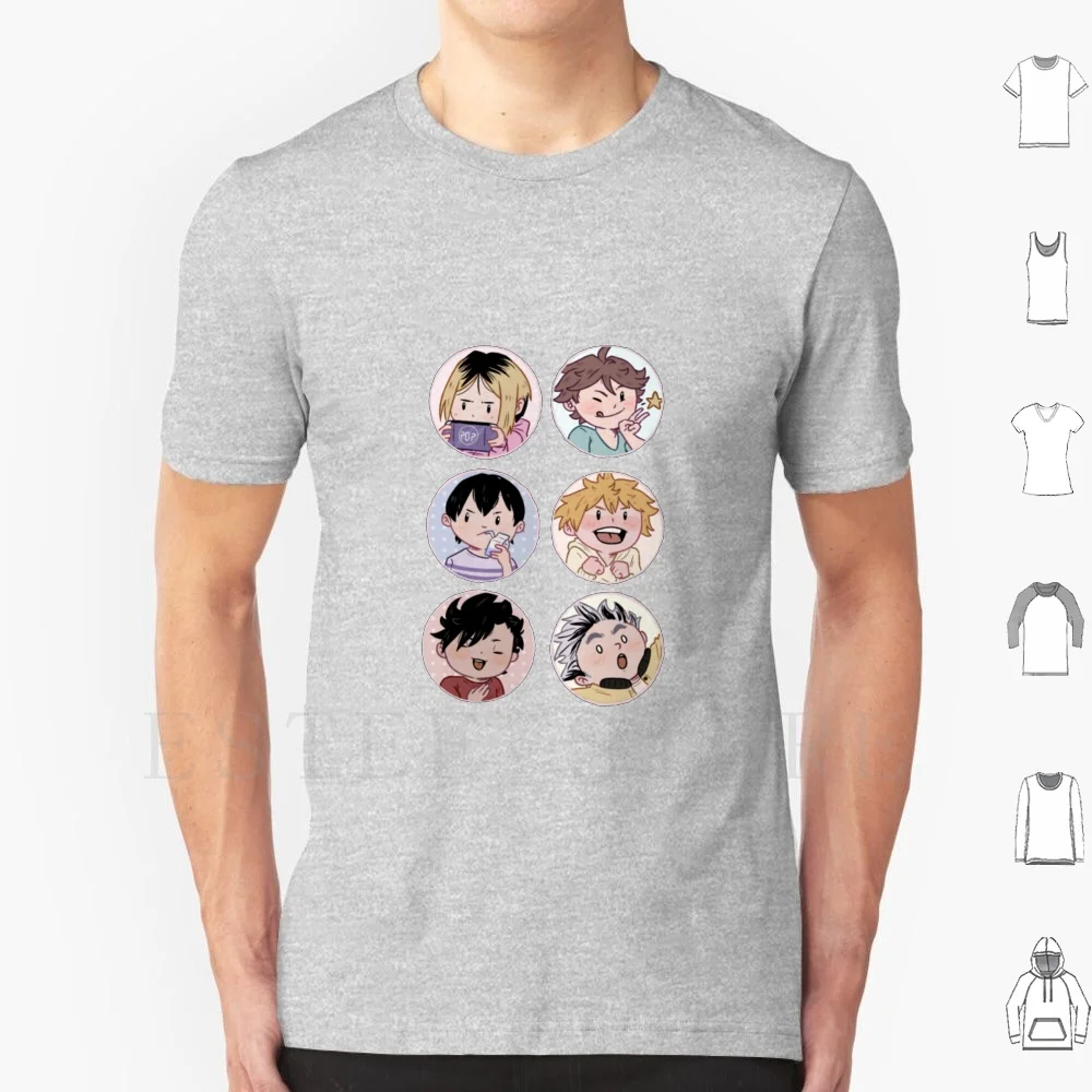 T Shirt Cotton Men DIY Print Kurro Hinata Kageyama Kenma Oikawa Bokuto