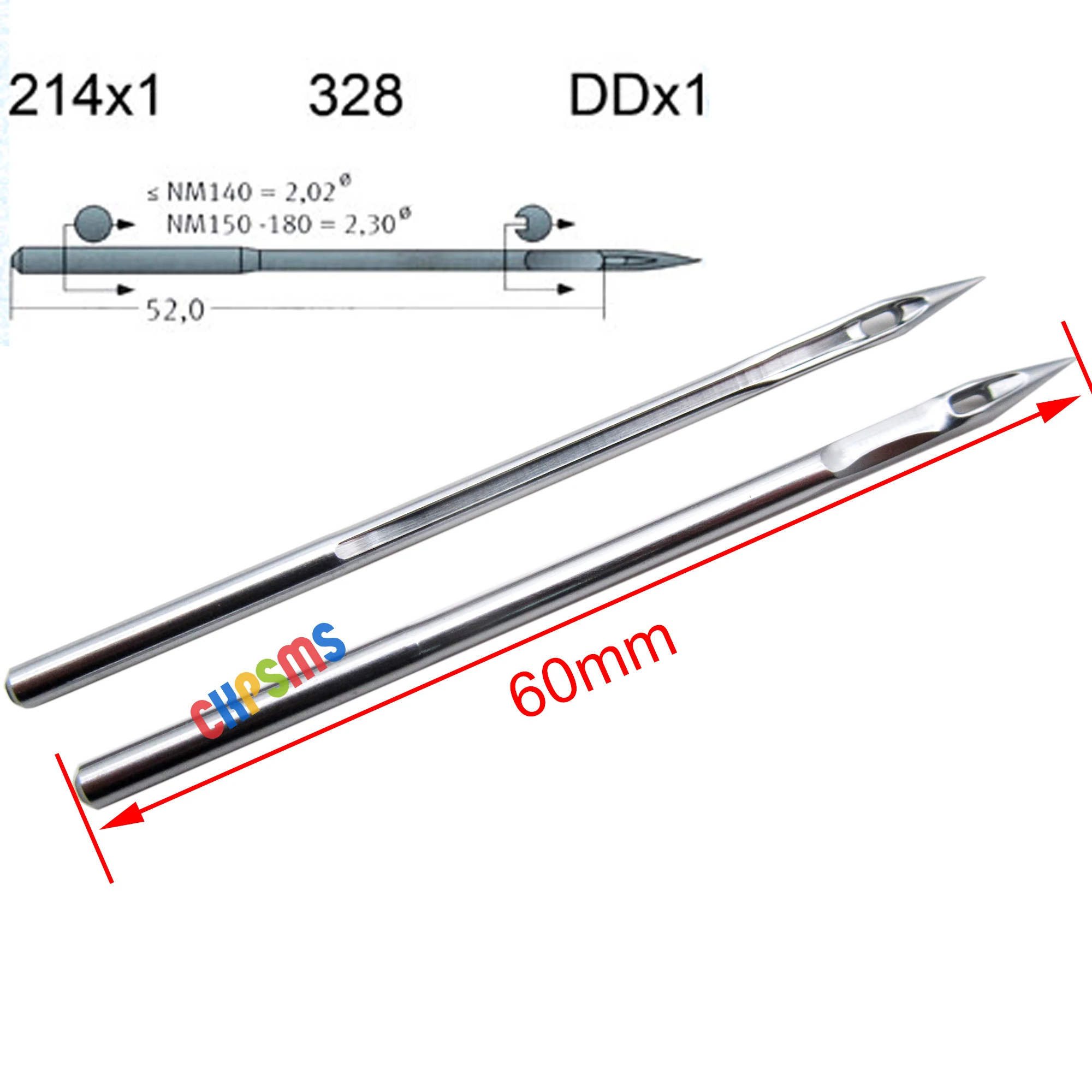 20PCS Groz-Beckert  214X1 DDX1 Sewing Machine Needles Compatible with Singer 45K Consew SK-2R Adler 104