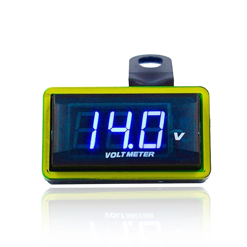 12V Universal Mini Car LED Digital Volt Gauge Voltmeter Voltage Panel For Car Motorcycle Racing ATV Dirt Bike RV Truck Scooter