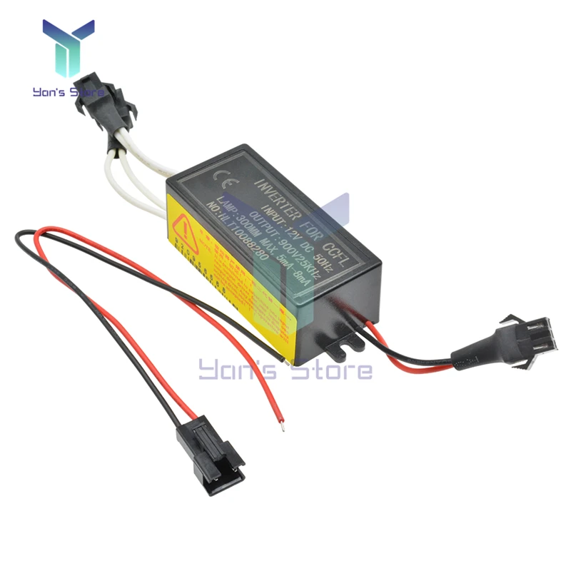 NEW DC 12V to 900V 50HZ CCFL Inverter Male Connection For CCFL Angel Eyes E46 E39 E53 Driver Projector Lens Light Ballast Box