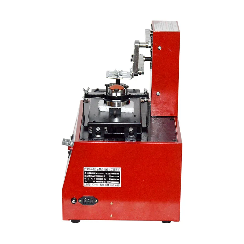 Milieu Desktop Elektrische Pad Printer Ronde Pad Drukmachine Inkt Printer Warmte Drukmachine YM600-B