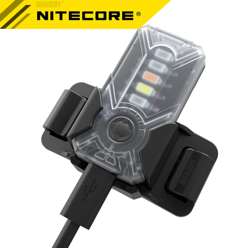 Headlamp NITECORE NU07LE USB-C Rechargeable Signal Lamp build-in Battery 5color Specifically Operators Police Emergency Response