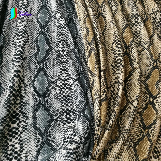 Soft Elastic SnakeSkin Cloth Diy Decorate Bag Dress Fashion Coat Show Clothes Material Khaki Grey blue Snake Skin fabric AliExpress