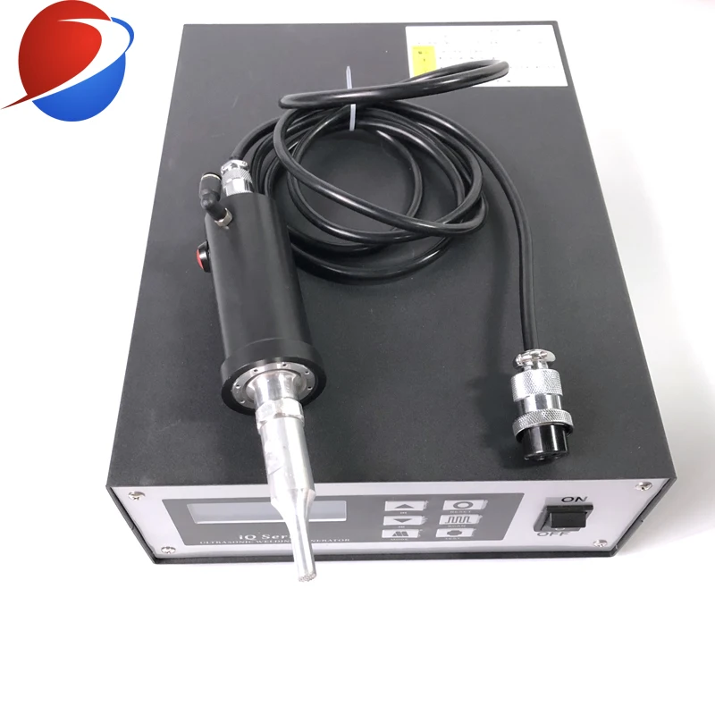 28K 500W Hand held Ear Loop Welding Machine Spot Ultrasonic Welding Generator And Transducer/Converter