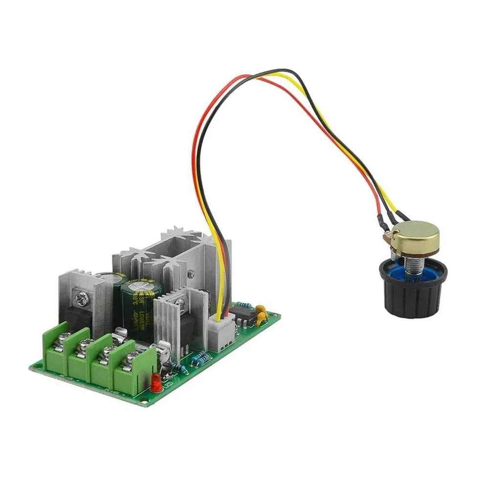 DC10-60V DC Motor Speed Regulator 12V 24V 36V 48V High Power Drive Module PWM Motor Speed Controller 20A Current Regulator