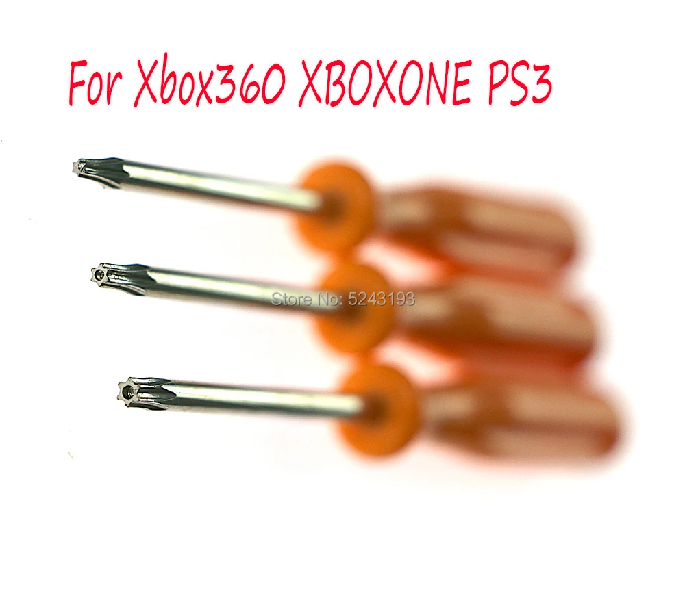 100 STKS Beveiliging Schroevendraaier voor Xbox 360 one/ps4/PS3 Fraudebestendige Gat Repareren Opening Tool Schroevendraaier Torx T6 T8 T10