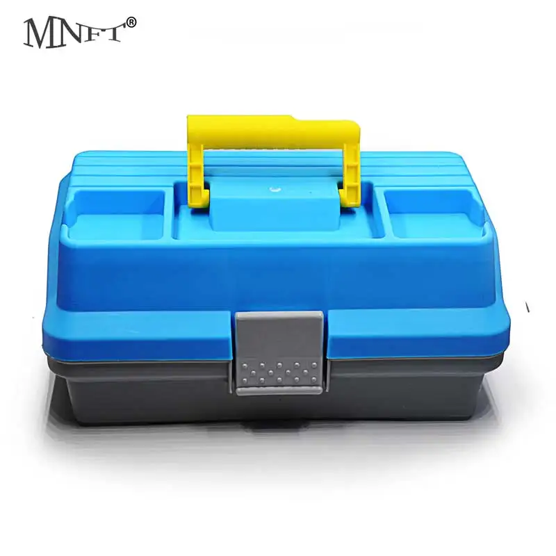 MNFT 2 Layer Multifunctional Fish Baits Lures Storage Box Portable Outdoor Fishing Gear LuYa Fishing Suitcase Tackle Accessories