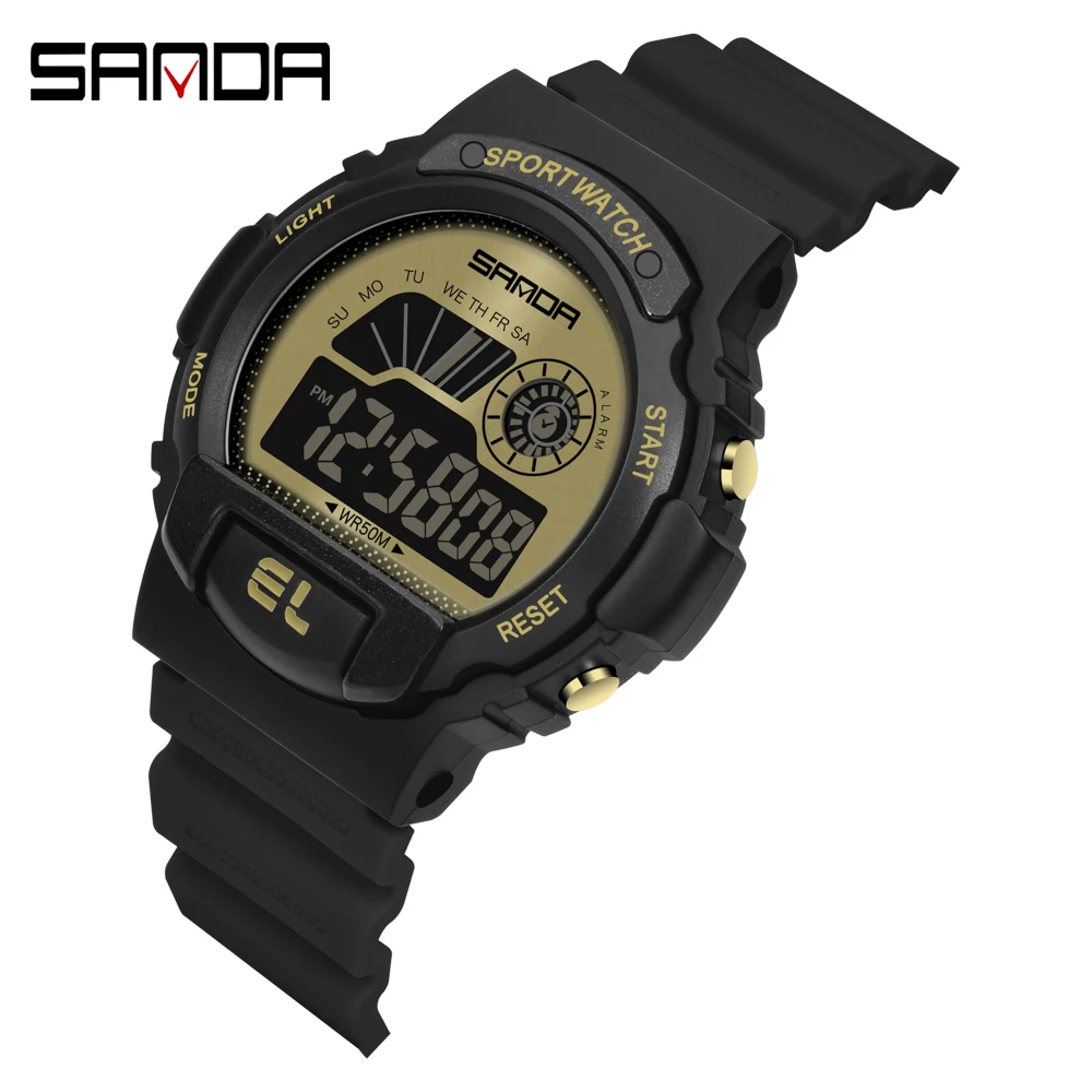 Sanda Fashion Brand Sport Women Watches Multifunction Waterproof Led Display Digital Watch Outdoor Wristwatch Relogio Masculino