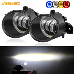 2 X Angel Eye Fog Light Car LED Lens Fog Driving Lamp DRL H11 For Renault Laguna Clio Thalia VelSatis Espace Koleos Modus Master