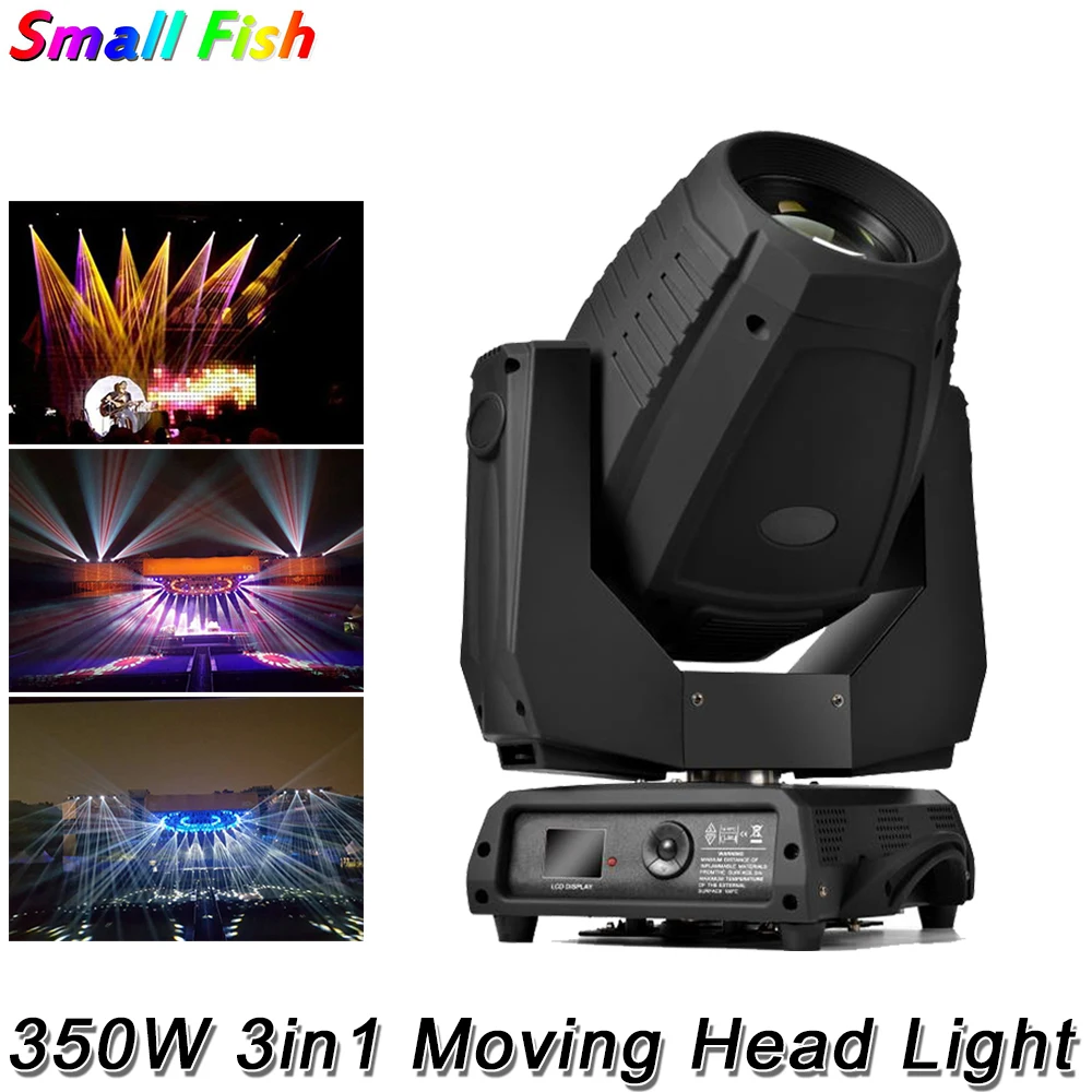 350W 17R Beam Spot Wash Moving Head Lights 16/32 Facet Rotating Prism LCD Display DMX 18Ch Professional Stage Dj Shows Projector