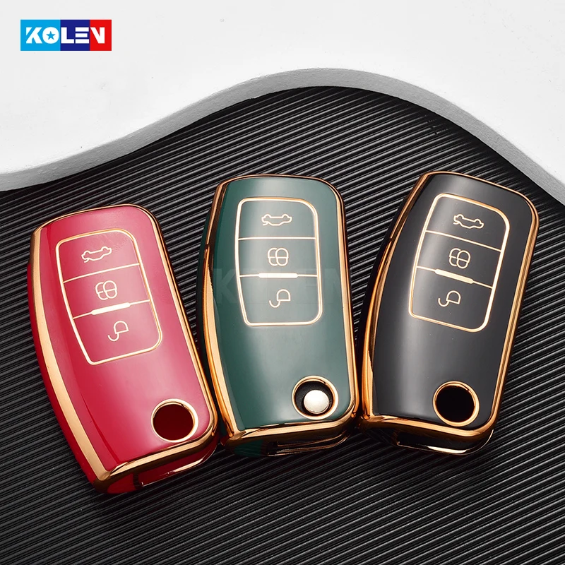 TPU Car Remote Key Cover Case Shell Fob Holder For Ford Fiesta Focus 2 Ecosport Kuga Escape Falcon B-Max C-Max Eco Sport Galaxy