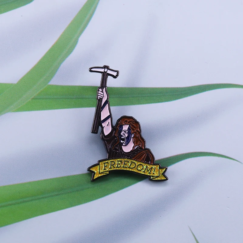 William Wallace freedom enamel pin American epic war film brooch