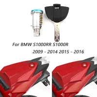 Para BMW S1000RR S1000R 2009 - 2014 2015 - 2016 cerradura de asiento de pasajero Final trasero de motocicleta juego de llaves de bloqueo de caja lateral central