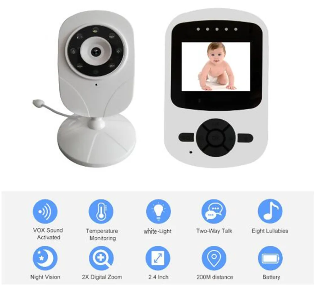 

2.4 Inch LCD Display Portable Wireless Intercom Baby Monitor