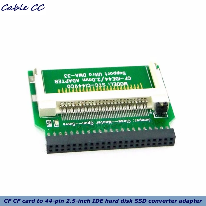 1pcs/lot CF CF card to 44-pin 2.5-inch IDE hard disk SSD converter adapter for laptop electronic hard disk with the best quality
