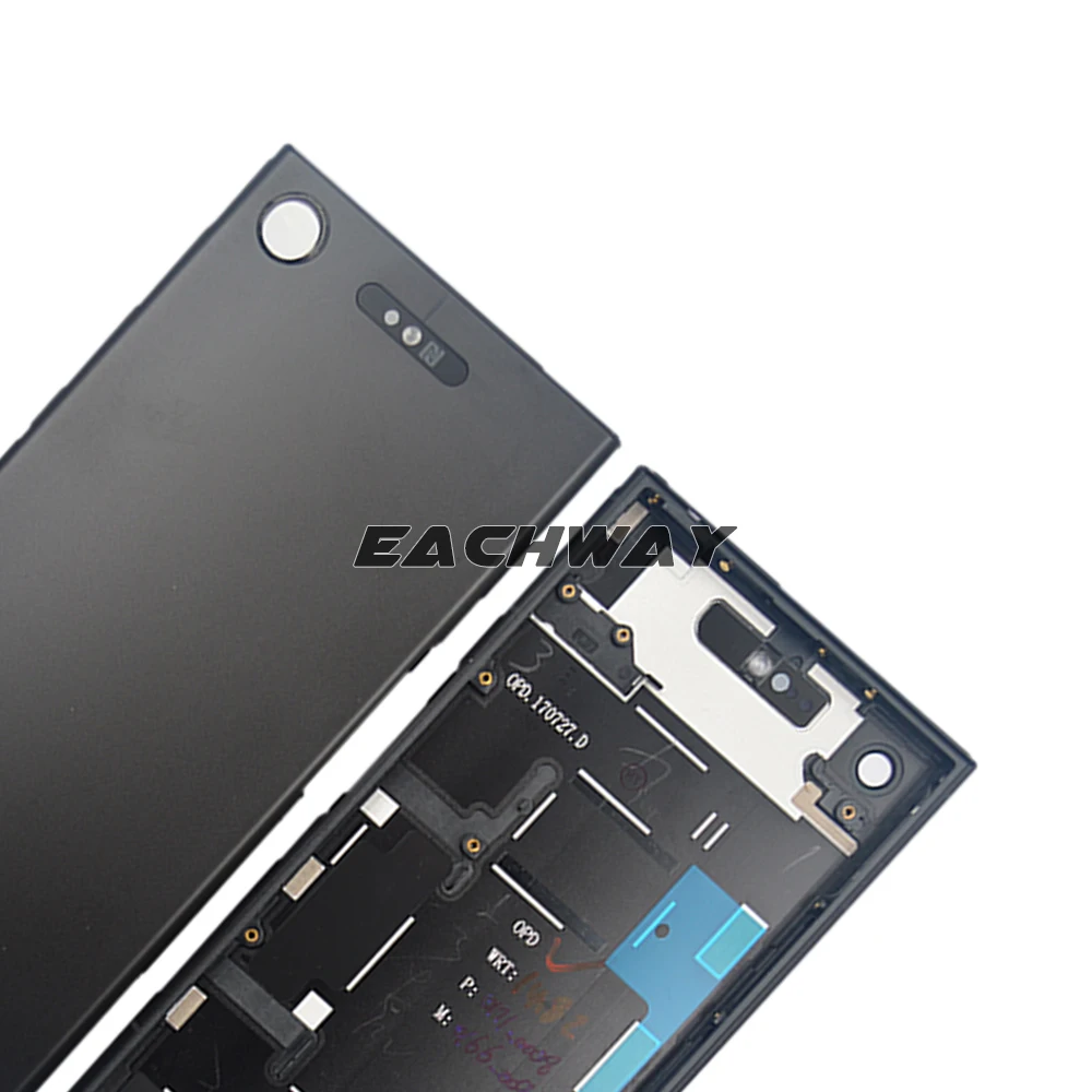 For Sony Xperia XZ1 Battery Cover Rear Case With Camera Lens +Middle Frame Repair Parts For Sony XZ1 G8341 G8342 Battery Cover