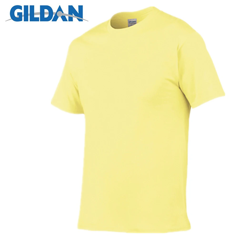 Gildan Brand Summer Men T-shirts 100% Cotton Casual Sport Short Sleeve T shirt for Men Women O-Neck Solid Tops Tee Shirt Clothes