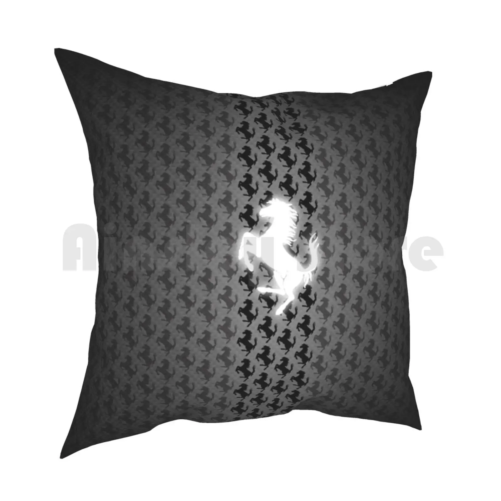 Bright Logo Collage Pillow Case Printed Home Soft Throw Pillow Car Logo Field Of Steel Machine Mesem Engine Car Logo