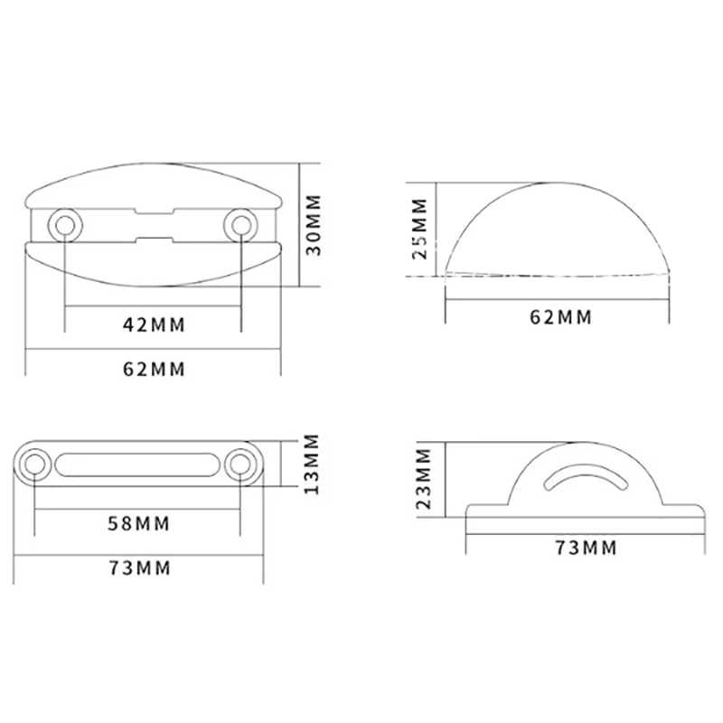 Accesorios de puerta de caravana, Clip de retención para autocaravana, barco, Rv