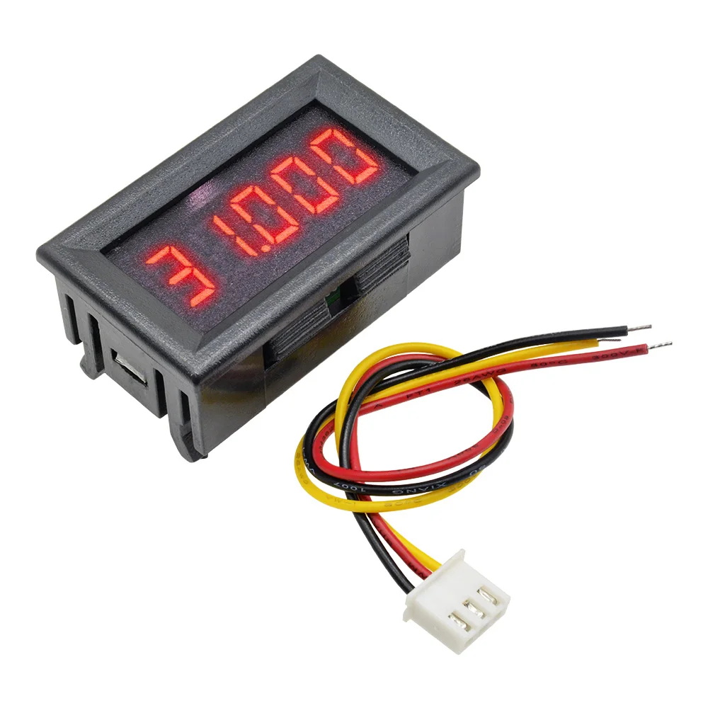 DC 0-33.000V 0-33V Digital Voltmeter 5-digits bit High Precision Voltage Meter 3 Wire Tester Red/Blue/Green/Yellow