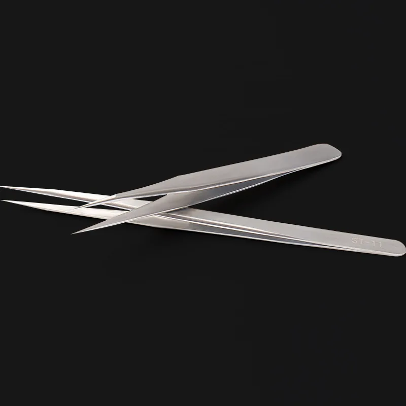 1PC Eyelash Extension Tweezers Volume Lashes Stainless Steel Tweezer Non-magnetic Eyelashes Tools Professional Women Makeup Tool