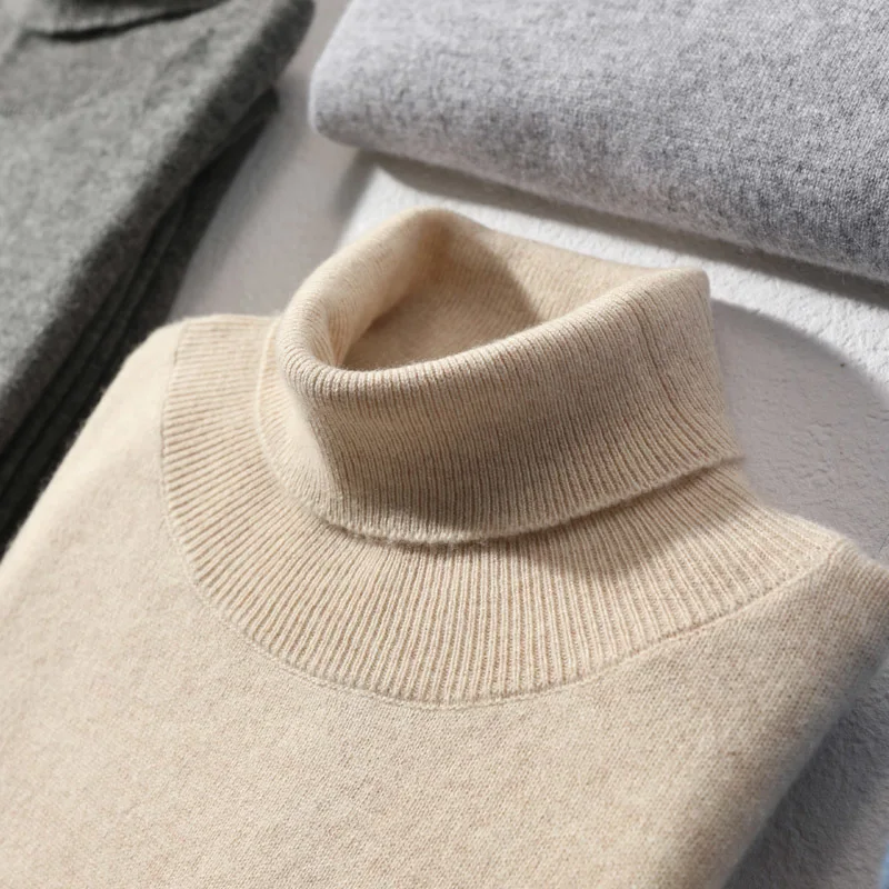 Wool Sweater Men Winter Clothes 2020 Brand Cashmere Turtleneck Pullover Man Casual Warm Pull Homme Mens Sweater MR1902