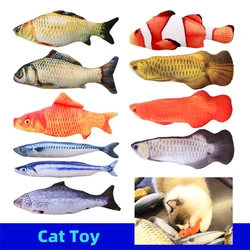 Neue Haustiere Plüsch Simulation Fisch Form Katzen spielzeug interaktive Geschenke Fisch Katzenminze Spielzeug ausgestopfte Kissen Puppe 3D Fisch spielen Spielzeug für Haustier